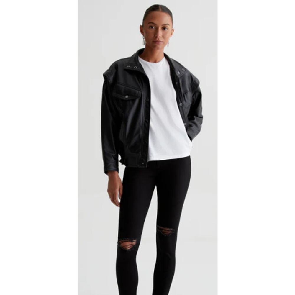 Adriano Goldschmied AG-ED Black Denim Super Skinny Ankle Legging sz 28R